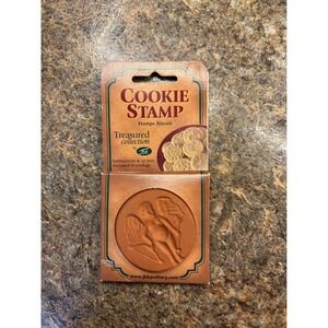 JBK Pottery Cupid Angel Ceramic Cookie Stamp Treasured Collection Made in Canada